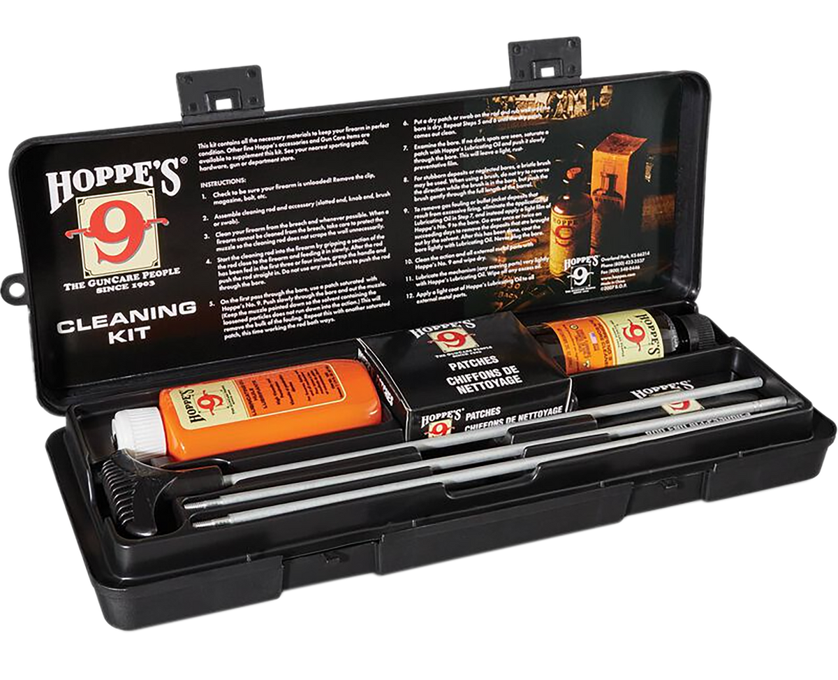 Hoppes UO Rifle & Shotgun Cleaning Kit All-Calibers with Storage Box