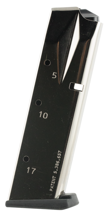 Mec-Gar MGSW5917N 9mm Luger 17rd Nickel Carbon Steel Magazine for S&W 5900 Series, 910, 915, 659
