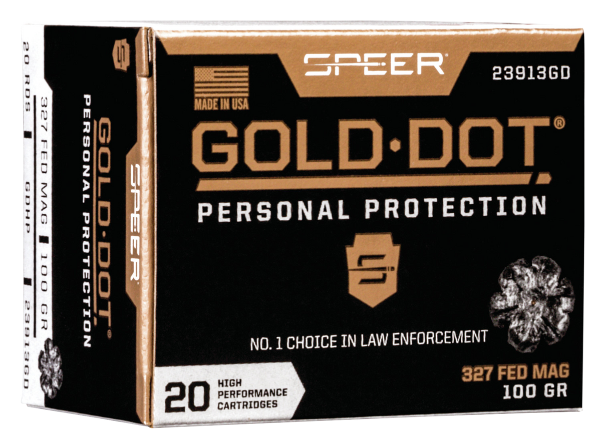 Speer Ammo Gold Dot Personal Protection 327 Federal Mag 100gr Hollow Point - Box or Case