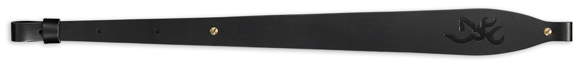 Browning Big Buckmark 25"-35" Black Leather Adjustable Rifle Sling
