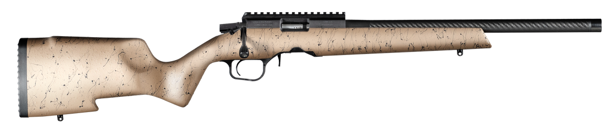 Christensen Arms Ranger 22 WMR 18" 9+1 Bolt-Action Rimfire Rifle - Tan with Black Webbing