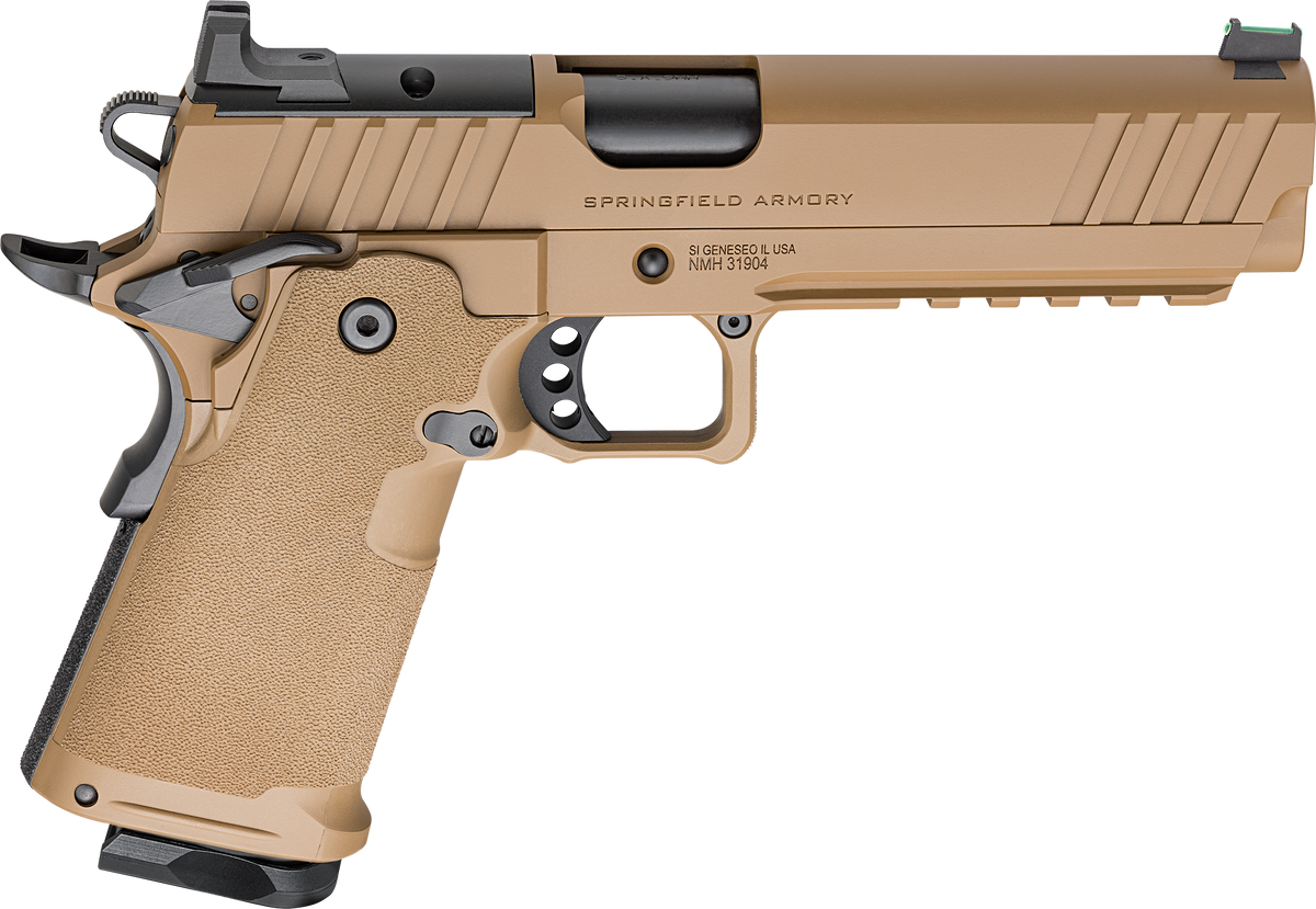 Springfield Armory 1911 DS Prodigy AOS 9mm Luger 5" 10+1 Semi-Auto Pistol - Coyote Brown Cerakote