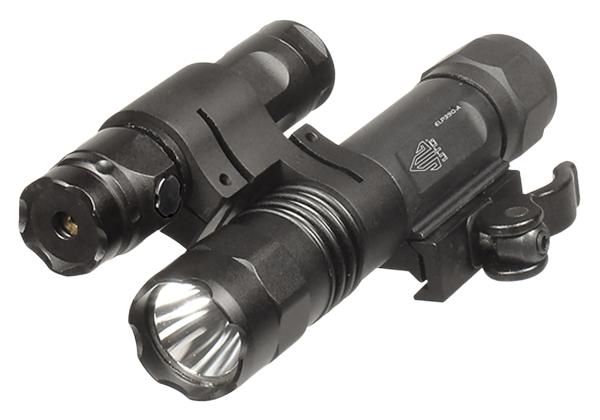 Leapers UTG LT-ELP39Q-A 400 Lumen LED Light & Green Laser Combo with QD Mount - Black
