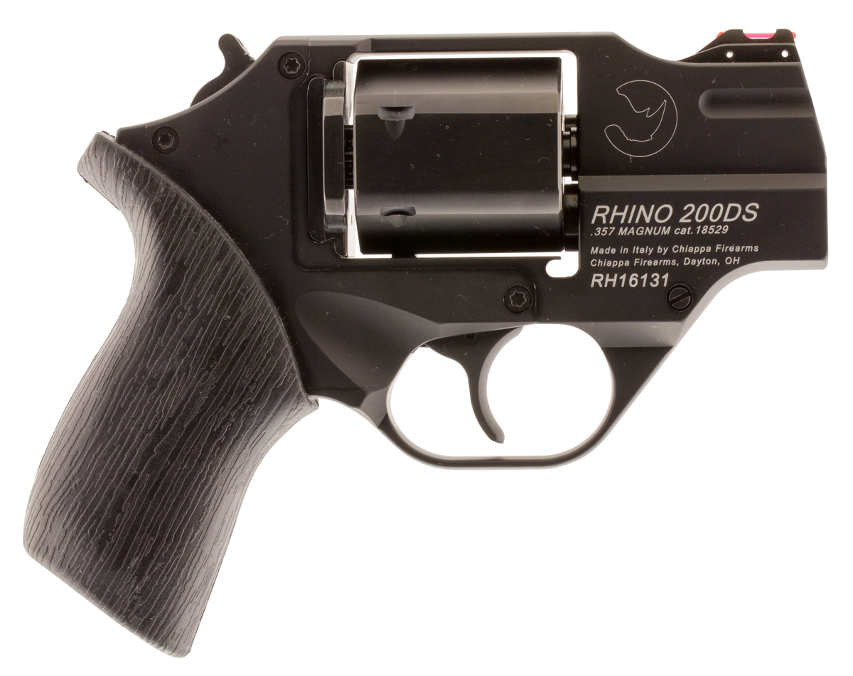 Chiappa Firearms Rhino 200DS 357 Mag 2" 6-Shot DA/SA Revolver - Black Anodized