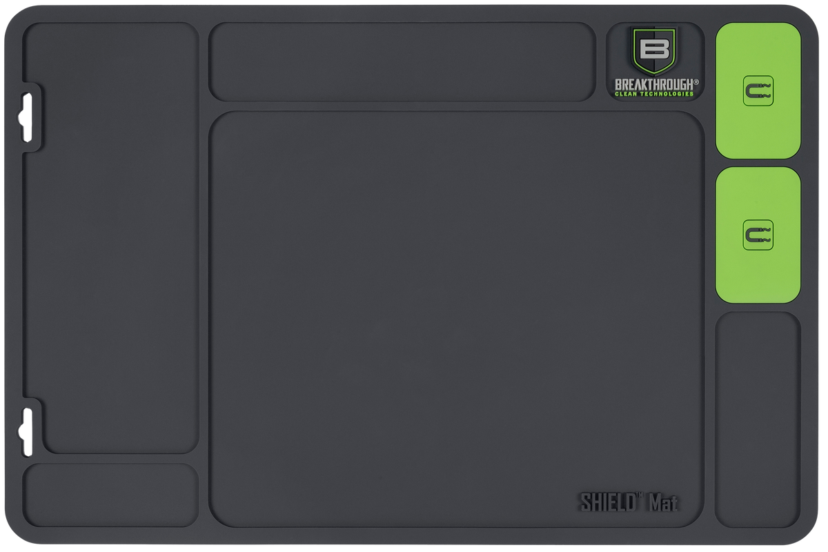Breakthrough Clean Shield Mat Handgun PVC 17.88"x11.88" Gray/Green