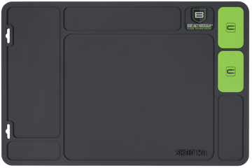 Breakthrough Clean Shield Mat Handgun PVC 17.88"x11.88" Gray/Green