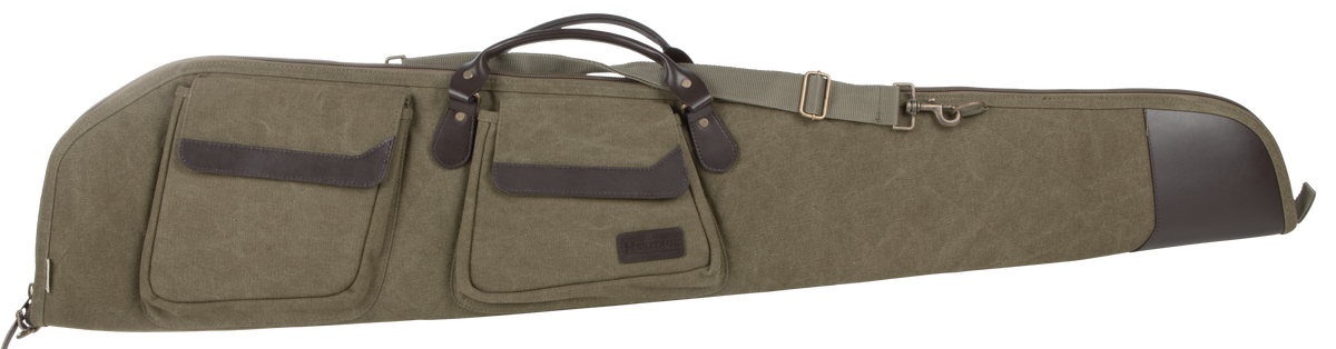 Heritage Cases North Platte 48" Olive Cotton Canvas Rifle Case w/ Leather Trim