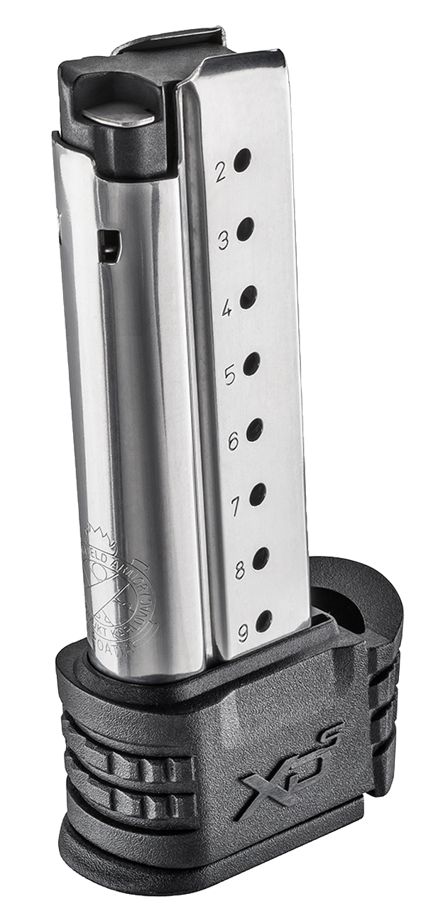 Springfield Armory XD-S 9mm Luger 9rd Extended Magazine w/ X-Tension Sleeve - Stainless