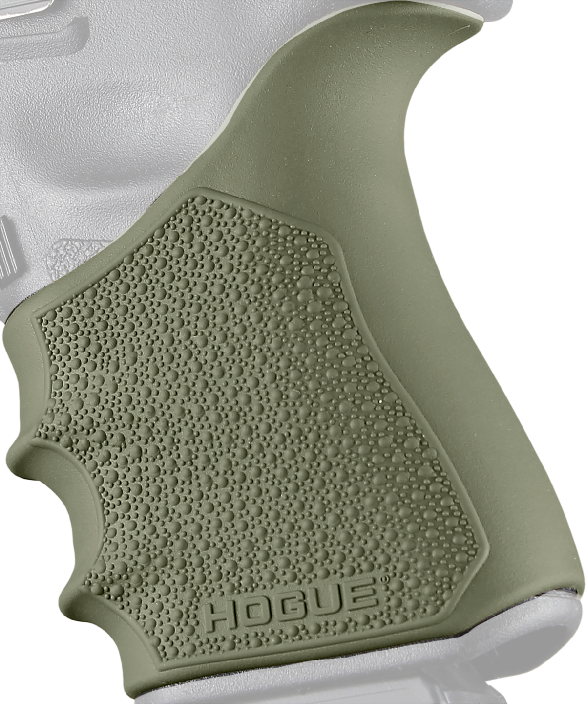 Hogue 17041 HandAll Beavertail Grip Sleeve OD Green Rubber for Glock 19/23/32/38 Gen 3-4