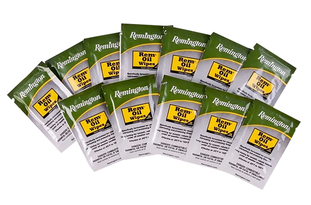 Remington Accessories Rem Oil 6"x8" Wipes 12-Count Single Pack