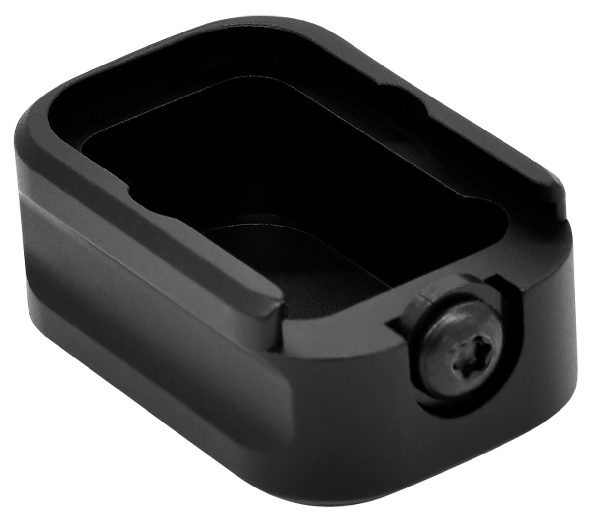 Warne Magazine Extension 9mm Luger +5 6061-T6 Aluminum Black for Sig P320