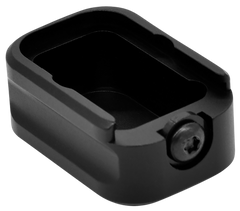Warne Magazine Extension 9mm Luger +5 6061-T6 Aluminum Black for Sig P320