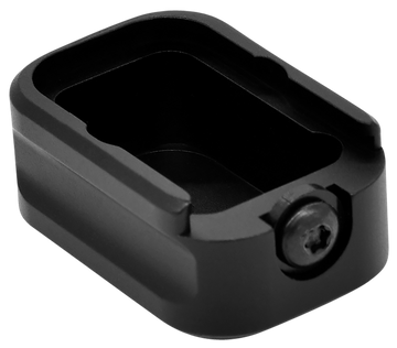 Warne Magazine Extension 9mm Luger +5 6061-T6 Aluminum Black for Sig P320