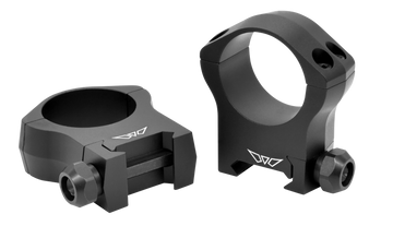 Warne 7215M Mountain Tech 30mm High 0 MOA Scope Rings - Matte Black