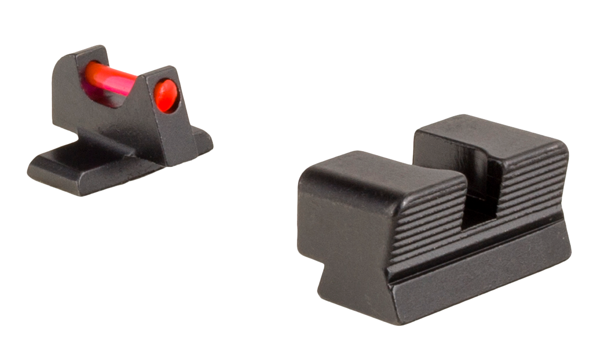 Trijicon 601050 Fiber Sights Red Fiber Optic Front / Black Blank Rear - Sig Sauer P225 / P226 / P228 9mm Luger / .357 SIG