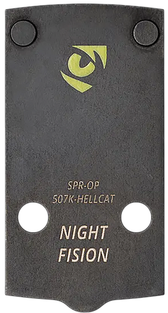 Night Fision SPROP507KHELLCAT Optic Adapter Plate Black Nitride Stainless Steel - Fits Springfield Hellcat Pro / Holosun 507K / 407K