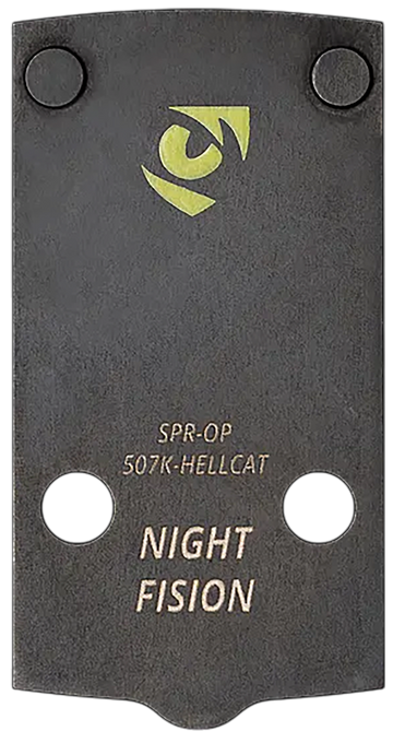 Night Fision SPROP507KHELLCAT Optic Adapter Plate Black Nitride Stainless Steel - Fits Springfield Hellcat Pro / Holosun 507K / 407K