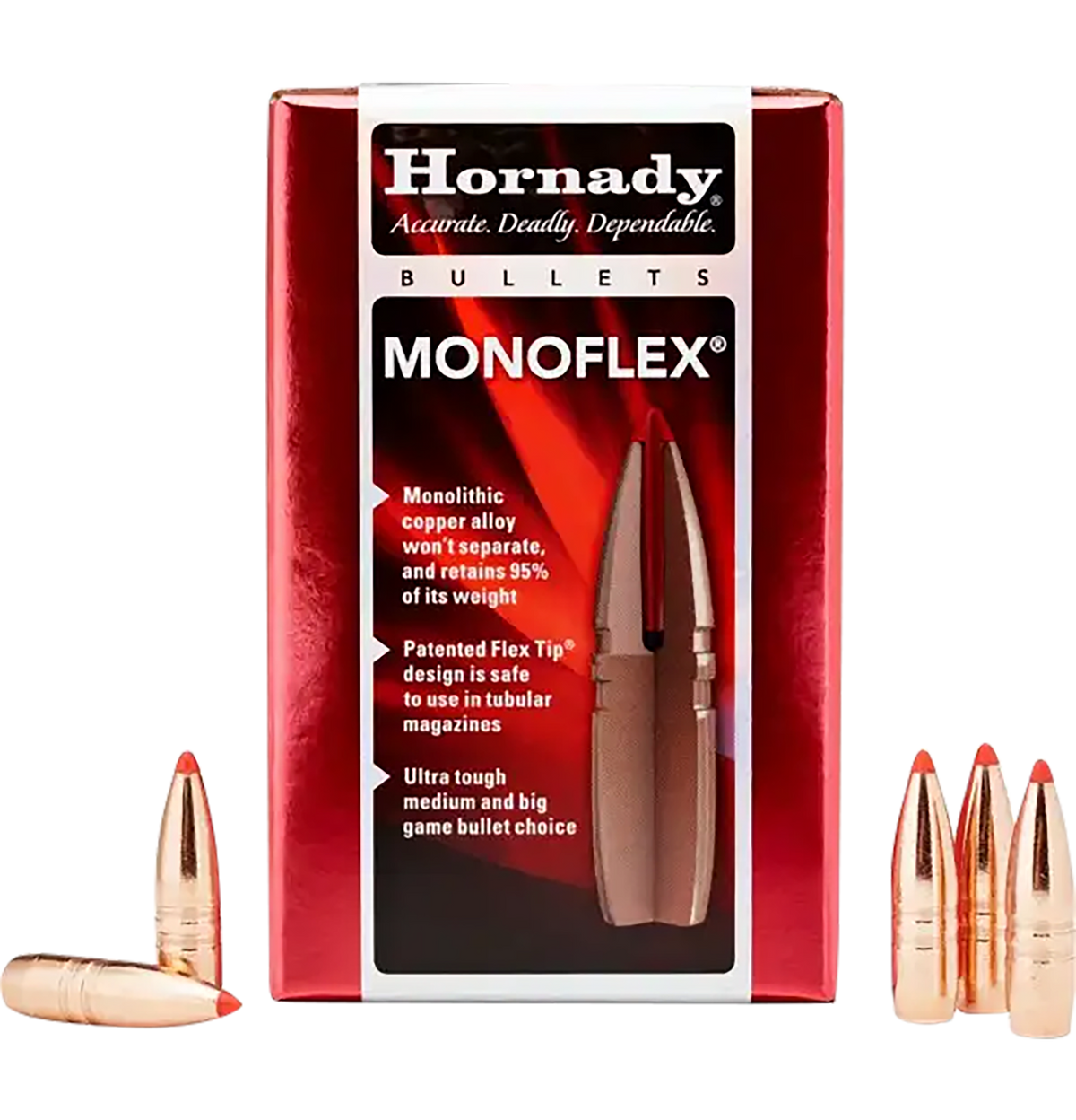 Hornady MonoFlex 30 Cal .308 140 gr Reloading Bullets - 50 Per Box