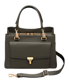 Kingport Industries GTM-32/PB Large Satchel Crossbody CCW Bag - Black Cowhide