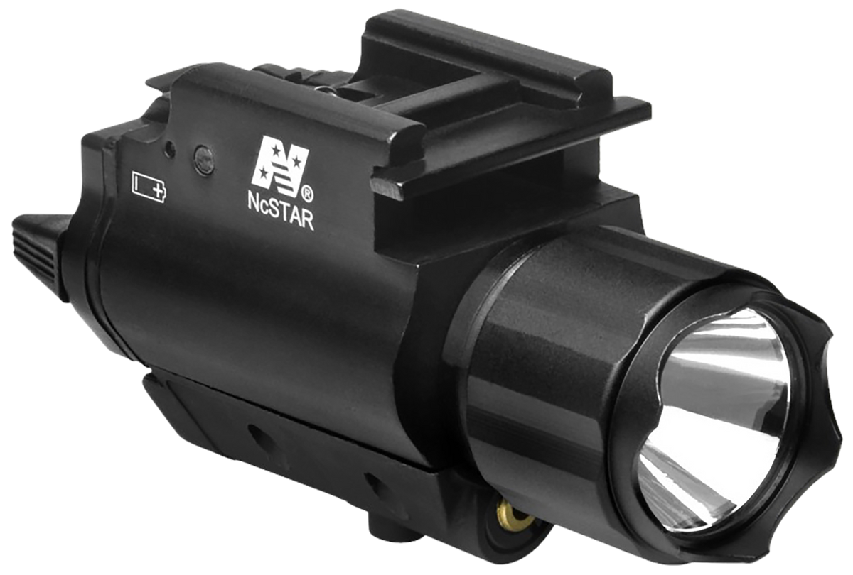 NcSTAR AQPFLSG Flashlight & Green Laser Combo 200 Lumens CREE LED 3.4" Black Anodized