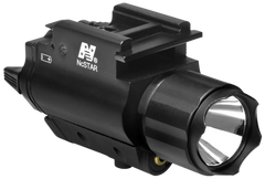 NcSTAR AQPFLSG Flashlight & Green Laser Combo 200 Lumens CREE LED 3.4" Black Anodized