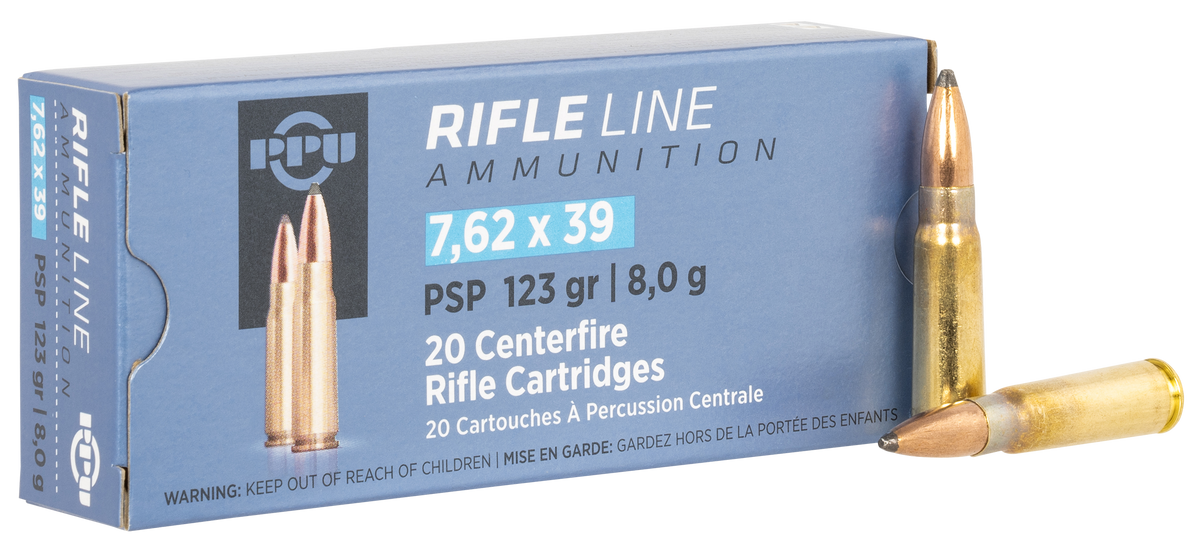 TR&Z Metric Rifle 7.62x39mm 123 gr PSP 20rd Box - Box or Case
