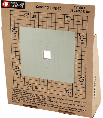 ATN Thermal Target Zeroing Cardboard 16x16 Brown - 3 Targets