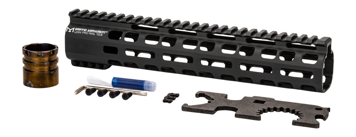 Griffin Armament LPR105 Low Pro M-LOK AR-15 Handguard 10.5" Aluminum
