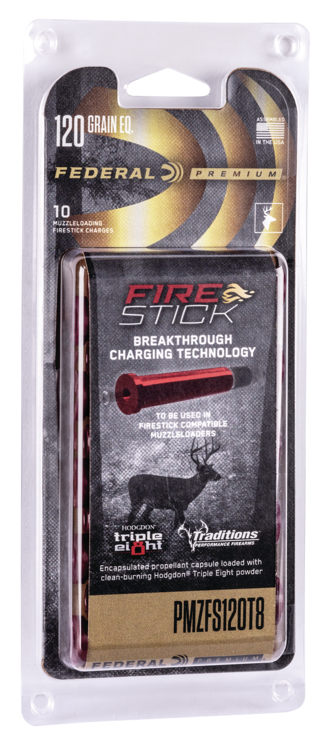 Federal Premium FireStick 50 Cal 120gr Muzzleloader Propellant 10-Pack - For Traditions NitroFire