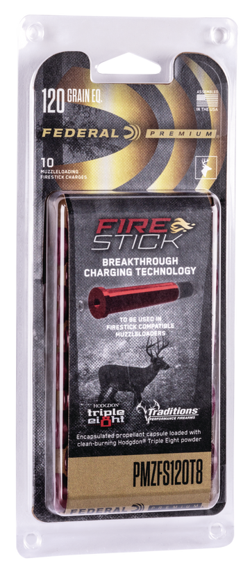 Federal Premium FireStick 50 Cal 120gr Muzzleloader Propellant 10-Pack - For Traditions NitroFire