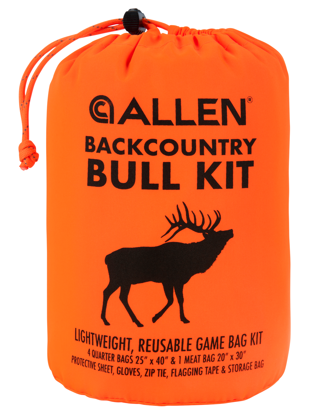 Allen 6589 BackCountry Bull Kit Orange Polyester Game Bag