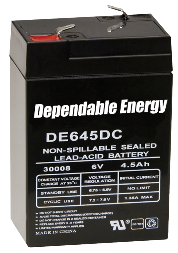 American Hunter DE30052 HR Rechargeable 6V 4.5 AMP Sealed Lead Acid Battery