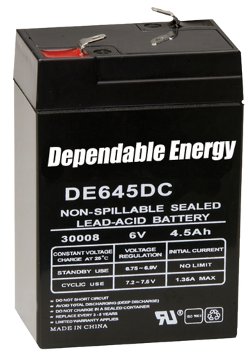 American Hunter DE30052 HR Rechargeable 6V 4.5 AMP Sealed Lead Acid Battery