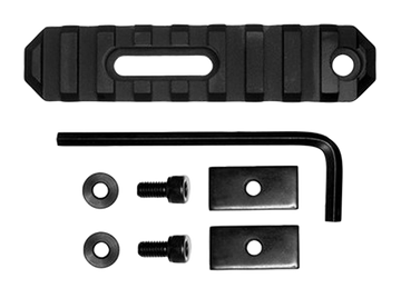 GrovTec GTSW190 3.8" 9-Slot AR Stock Picatinny Rail - Black Anodized