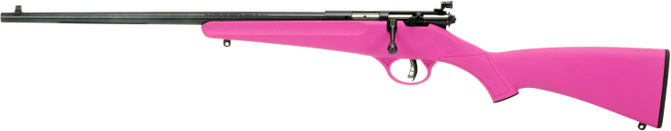 Savage Rascal Youth 22 LR 16.13" 1-Rd Bolt Action Rifle - Pink Left Hand