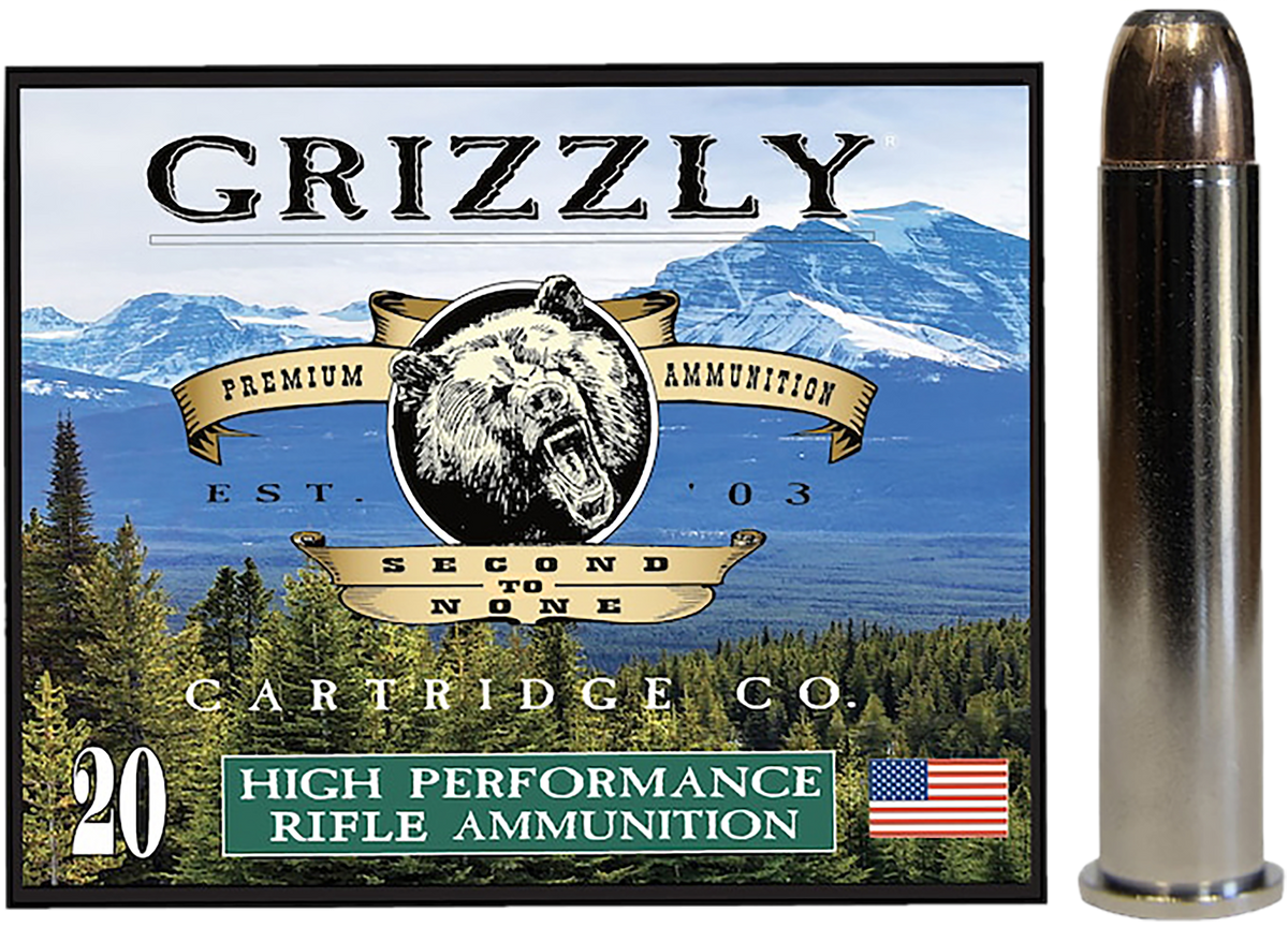 Grizzly Ammo GC45/70+P3 45-70 Gov +P 350gr Bonded Flat Point Rifle Ammo - Box or Case