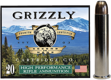 Grizzly Ammo GC45/70+P3 45-70 Gov +P 350gr Bonded Flat Point Rifle Ammo - Box or Case