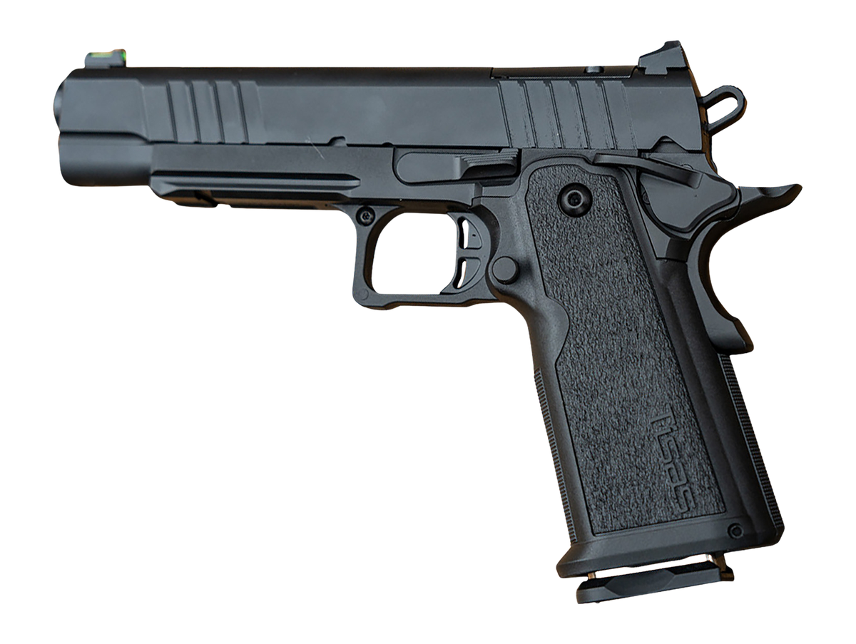Tisas Arms 1911 Duty DS 9mm Luger 5" 17+1 SAO Pistol - Black Cerakote