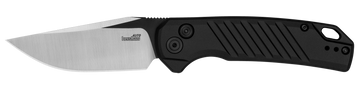 Kershaw Launch 23 3.30" Folding Trailing Point Plain Black Cerakote/Satin CPM-154 Aluminum Handle Automatic