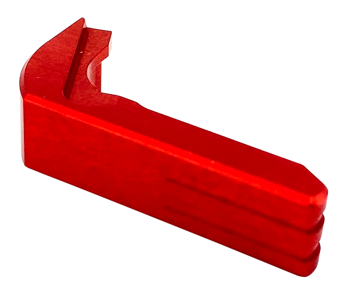 Cross Armory Extended Mag Catch Glock Gen 1-3 / P80 Red Anodized Aluminum