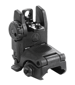 Magpul Industries MAG248-BLK MBUS Rear Sight AR-15/M16 Black Folding Polymer