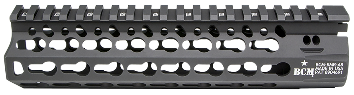 BCM KMR Alpha 8" Keymod Free Float Handguard - AR-15 - Black Anodized Aluminum