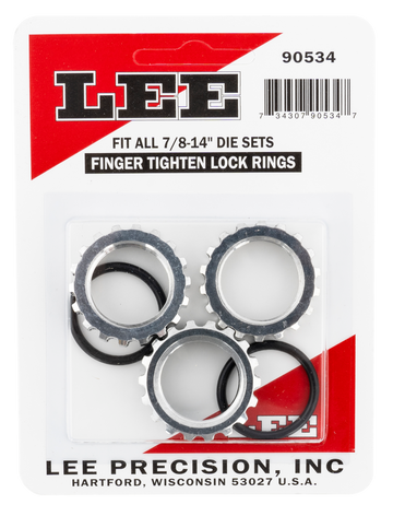 Lee 90534 Lock Die Rings 7/8"-14 3-Pack