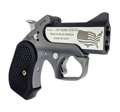 Bond Arms 30th Anniversary Rough Series 45 Colt/410 Bore 3" 2rd Break-Action Pistol - Engraved Rough Matte