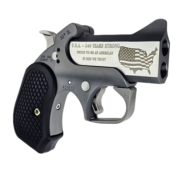 Bond Arms 30th Anniversary Rough Series 45 Colt/410 Bore 3" 2rd Break-Action Pistol - Engraved Rough Matte