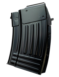 Global Ordnance AK-47 7.62x39mm 10rd Fully Ribbed Black Steel Magazine