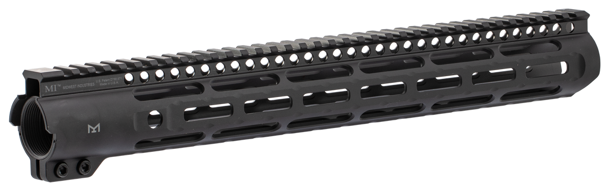 Midwest Industries Slimline AR-15 15" M-LOK Free-Float Handguard - Black
