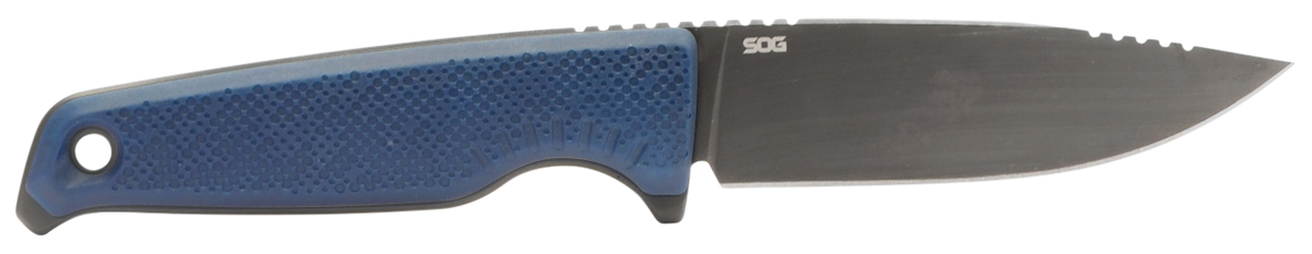 S.O.G Altair FX 3.40" Fixed Clip Point Plain Edge CPM 154 SS Squid Ink Black GRN Handle