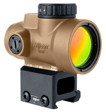 Trijicon MRO SD 1x25mm 2 MOA Green Dot Reflex Sight - Coyote Tan - Lower 1/3 Co-Witness Mount