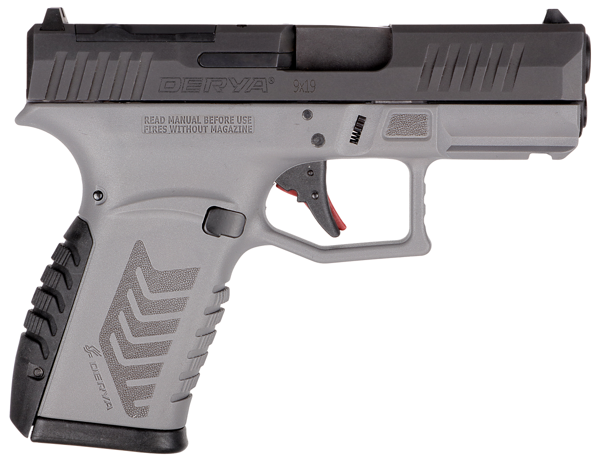 Derya Firearms DY9Z 9mm Luger 3.5" 15+1 Semi-Auto Pistol - Gray/Black